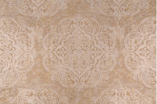 Covington Vogue Damask Woven Upholstery Fabric in 820 Empire Gold