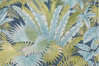 Tommy Bahama Bahamaian Breeze Printed Cotton Drapery Fabric in Peninsula