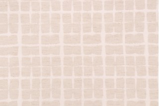 Novogratz Shibori Plaid Woven Decorator Fabric in Chalk