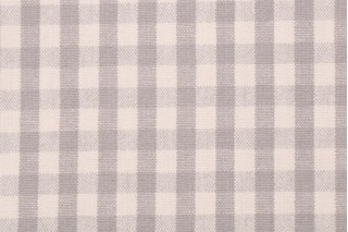 PK Lifestyles Logan Check Woven Upholstery Fabric in Silver
