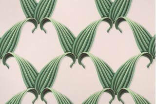 Novogratz Ombre Palm Printed Cotton Drapery Fabric in Verdigris