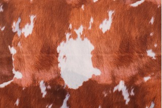 Stof Fabrics Normande Woven Velour Decorator Fabric in Roux
