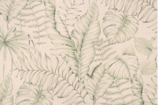 Stof Fabrics Vaiana Printed Drapery Fabric in Vert