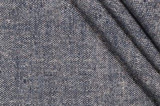 Thibaut Zara Texture W80005 Woven Solution Dyed Acrylic Outdoor Fabric in Indigo