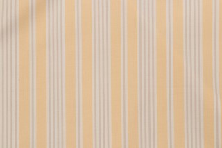Titley & Marr Wenham Stripe Printed Drapery Fabric in Cream for Scalamandre