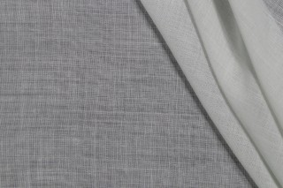 Grey Watkins Sheer Challis Woven Drapery Fabric in Seafoam for Scalamandre
