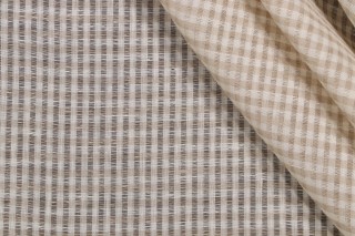 Fonthill Stockholm Sheer Woven Drapery Fabric in Medium Beige for Scalamandre