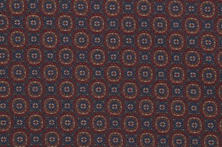 Scalamandre Paolo Fiore Tapestry Upholstery Fabric in Red/Blue