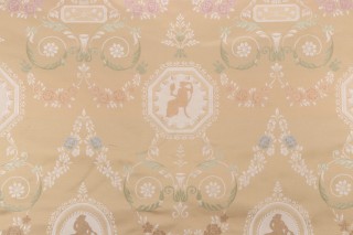 Scalamandre Operato Classico Silk Tapestry Upholstery Fabric in Gold 