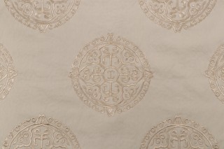 Thibaut Halie W736102 Embroidered Drapery Fabric in Neutral