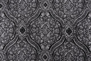 Thibaut Tulsi Paisley W80312 Woven Solution Dyed Acrylic Outdoor Fabric in Black