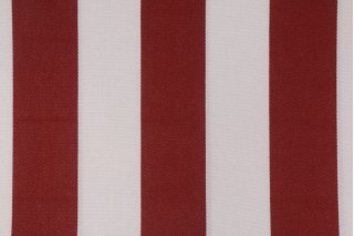 Covington Polo Stripe Woven Outdoor Fabric in 343 Lobster