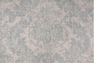 Covington Downton Printed Linen Blend Drapery Fabric in 544 Mist