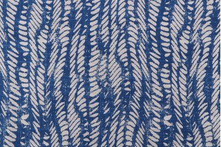 Kaufmann Jira Printed Drapery Fabric in Indigo