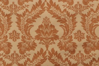 Scalamandre Chateau Royal Damask Upholstery Fabric in Copper