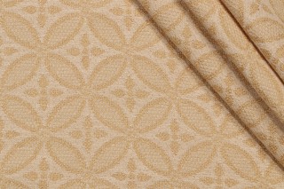Scalamandre Kalia Tapestry Upholstery Fabric in Butter