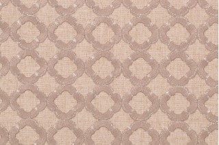 Kaufmann Ornate Embroidered Drapery Fabric in Titanium