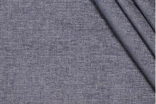 Richloom Ewan Woven Chenille Upholstery Fabric in Denim