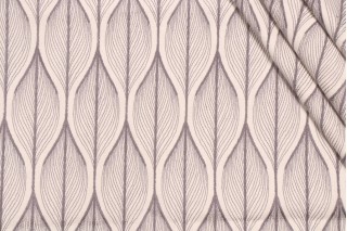 Richloom Respite Embroidered Drapery Fabric in Charcoal