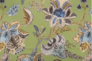 Hamilton Lyons Printed Cotton Drapery Fabric in Apple