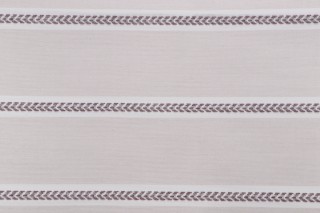 Thibaut Saybrook Stripe W80794 Woven Solution Dyed Acrylic Outdoor Fabric in Violet & Flax