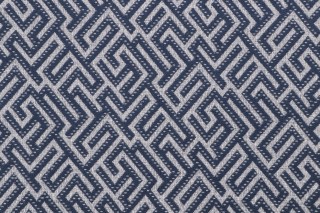 Thibaut Minos W808010 Woven Solution Dyed Acrylic Outdoor Fabric in Indigo