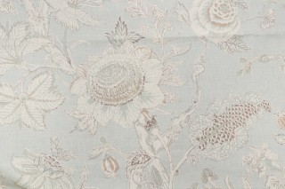 Thibaut Rittenhouse F94149 Printed Cotton Blend Drapery Fabric in Sea Glass
