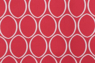 Thibaut Ellipse W80315 Woven Solution Dyed Acrylic Outdoor Fabric in Watermelon
