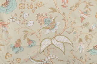 Anna French Chinoiserie Floral F95345 Printed Cotton Blend Drapery Fabric in Light Sage