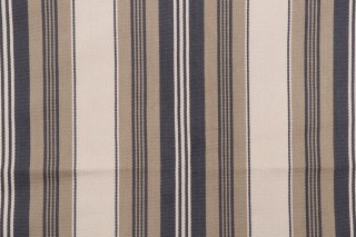 Thibaut Sheridan Stripe W80070 Woven Upholstery Fabric in Charcoal and Linen
