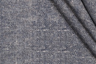 Thibaut Zara Texture W80005 Woven Solution Dyed Acrylic Outdoor Fabric in Indigo