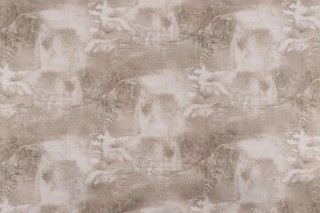 Hamilton Dorado Printed Velveteen Decorator Fabric in Sandstone 