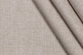 1 Yard Crypton Wiley High Performance Woven Chenille Upholstery Fabric in Flax