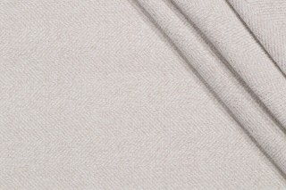 1 Yard Valdese Weavers Begley Performance Woven Chenille Upholstery Fabric in Ivory