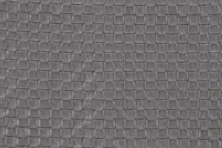 Basketweave Vinyl Upholstery Fabric in Grey 