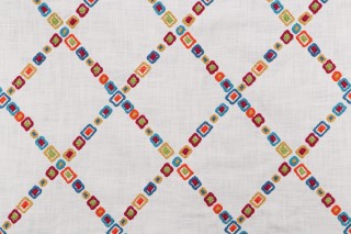 PK Lifestyles Diamond Jewel Embroidered Drapery Fabric in Confetti 