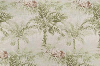 Tommy Bahama Cat Island Printed Cotton Drapery Fabric in Palm 