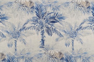 Tommy Bahama Cat Island Printed Cotton Drapery Fabric in Horizon 