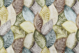 Hamilton Glade Printed Cotton Drapery Fabric in Vert 
