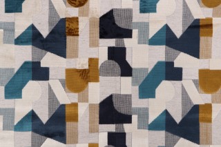 Hamilton Starsky Velvet Upholstery Fabric in Sapphire 