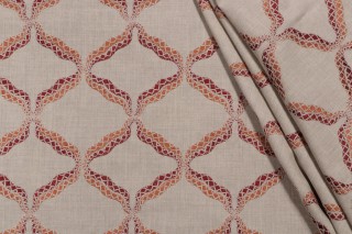 Valiant Fabrics Reign Embroidered Drapery Fabric in Regal 