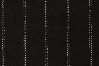 Premier Prints Carlo Printed Poly Outdoor Fabric in Black