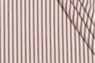 Covington Woven Ticking Decorator Fabric in 55-Navy