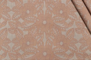 Valiant Fabrics Cynthia Embroidered Drapery Fabric in Dune