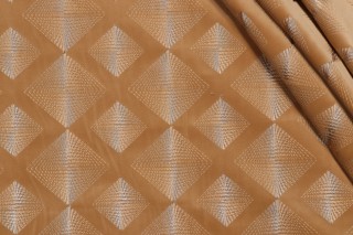 Valiant Fabrics Regent Embroidered Velveteen Decorator Fabric in Ore