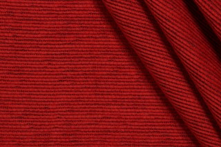Grey Watkins Chez Neal Shadow Woven Upholstery Fabric in Mandarin Red for Scalamandre