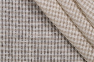 Fonthill Stockholm Sheer Drapery Fabric in Medium Beige for Scalamandre