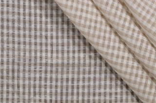 Fonthill Stockholm Sheer Drapery Fabric in Medium Beige for Scalamandre