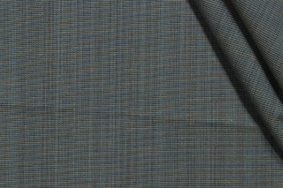 Grey Watkins Saturnia Plain Woven Decorator Fabric in Blue for Scalamandre