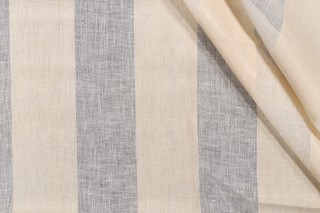 1 Yard Fonthill Saranac Sheer Drapery Fabric in Beige/Ecru for Scalamandre